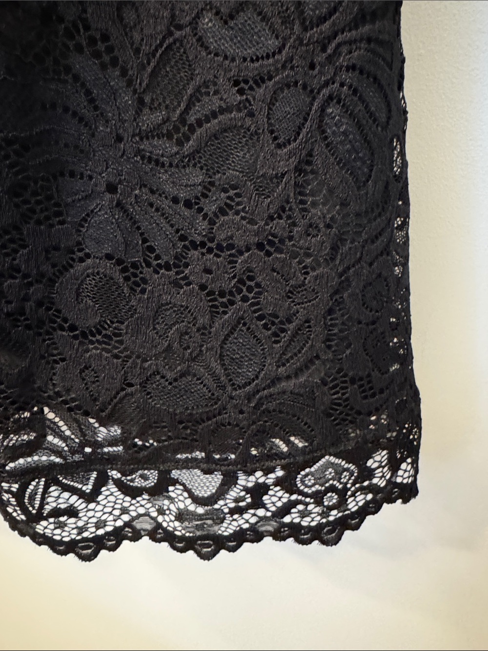 Kiyonna Black Lace Midi Dress with Three-Quarter Sleeves - Picture 7 of 7